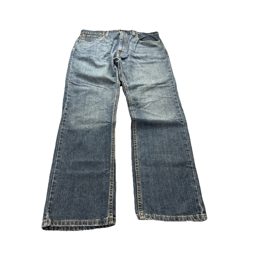 Levi’s 559 Mens Straight Jeans 37x32 Blue Denim Casual Regular Fit